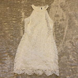 Lulus love poem white lace dress size M